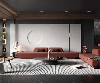 Modern A Living Room-ID:734798943