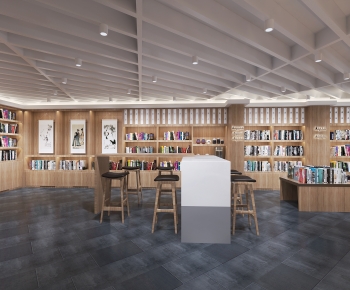 New Chinese Style Bookstore Book Bar-ID:656039956