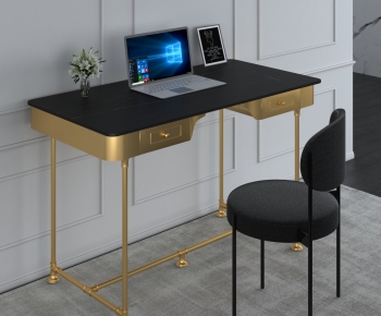 Modern Computer Desk And Chair-ID:666759978