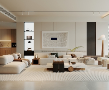 Wabi-sabi Style A Living Room-ID:886809843