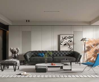 Modern A Living Room-ID:515289072