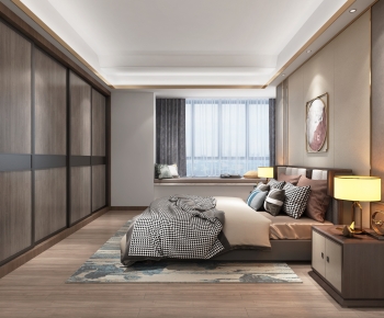 New Chinese Style Bedroom-ID:159935959