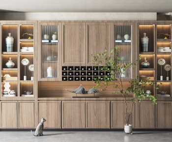 New Chinese Style Wine Cabinet-ID:462800985
