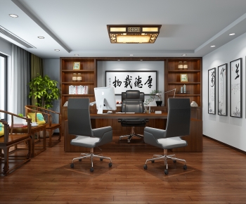 New Chinese Style Manager's Office-ID:766041998