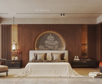 New Chinese Style Bedroom-ID:184818988