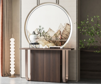 New Chinese Style Entrance Cabinet-ID:771466028