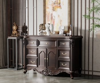 American Style Entrance Cabinet-ID:115453967