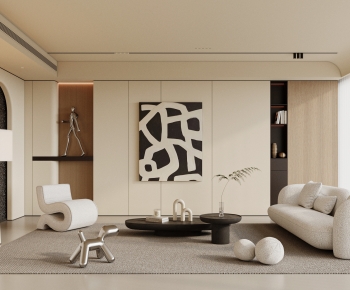 Wabi-sabi Style A Living Room-ID:100147963