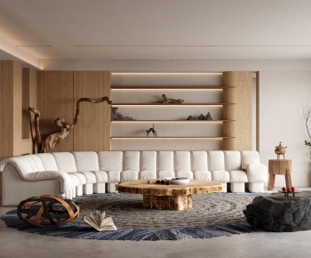 Wabi-sabi Style A Living Room-ID:140676989