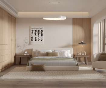 Modern Wabi-sabi Style Bedroom-ID:785191068