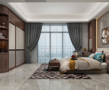 New Chinese Style Bedroom-ID:440300941