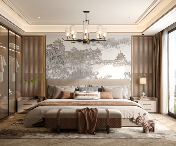New Chinese Style Bedroom-ID:848198898