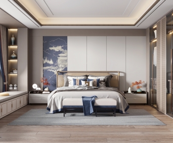 New Chinese Style Bedroom-ID:907259947