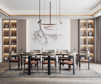 New Chinese Style Dining Room-ID:702197078