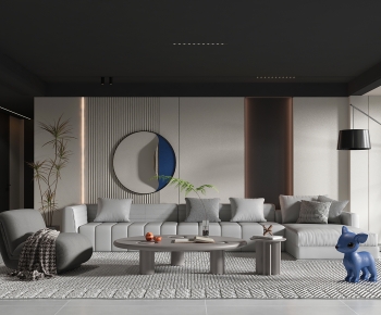 Modern A Living Room-ID:980540999