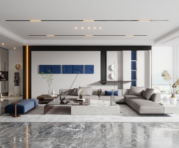 Modern A Living Room-ID:924272061