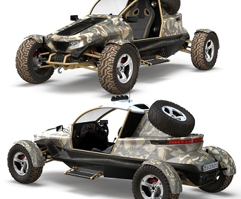 现代越野赛车3D模型