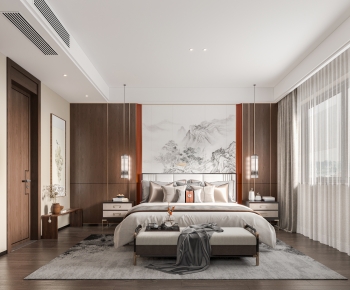 New Chinese Style Bedroom-ID:187299016