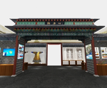 New Chinese Style Exhibition Hall-ID:500452045