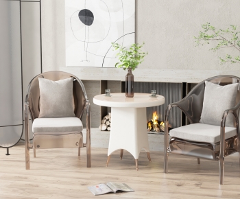 Simple European Style Leisure Table And Chair-ID:889843946