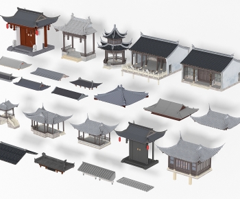 Chinese Style Ancient Architectural Buildings-ID:726284031