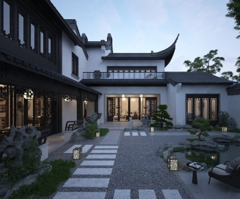 中式庭院建筑外观-ID:997215991