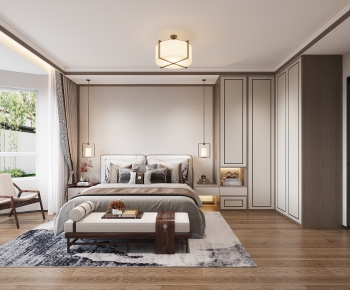New Chinese Style Bedroom-ID:461013089