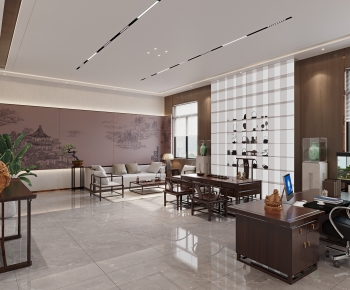 New Chinese Style Manager's Office-ID:645158052