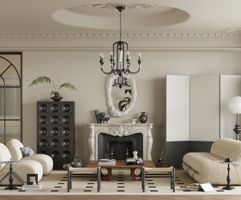French Style A Living Room-ID:130976929