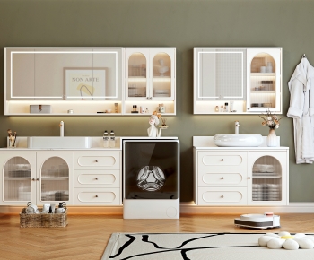 Nordic Style Bathroom Cabinet-ID:204014061