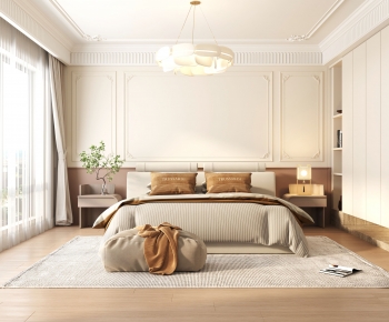 Modern French Style Bedroom-ID:548846969
