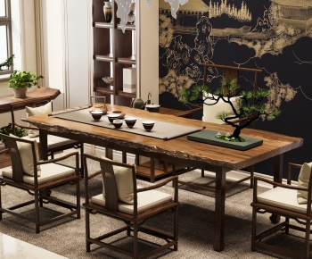 New Chinese Style Tea Tables And Chairs-ID:578010085
