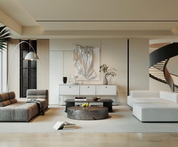 Wabi-sabi Style A Living Room-ID:228519418