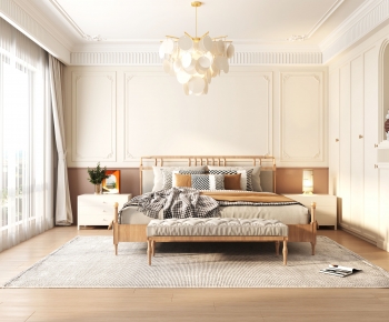 Modern French Style Bedroom-ID:753040353