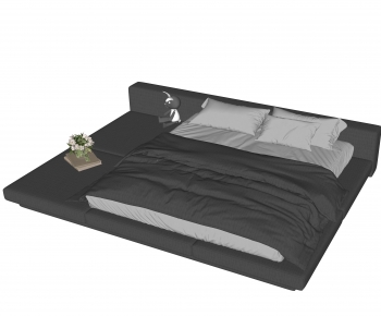Modern Double Bed-ID:794569971
