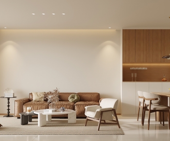Wabi-sabi Style A Living Room-ID:698213101