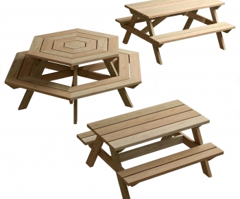 现代户外木质桌椅组合-ID:678644905