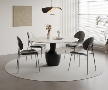 Modern Dining Table And Chairs-ID:687562943