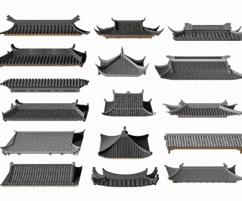 New Chinese Style Building Component-ID:974761017