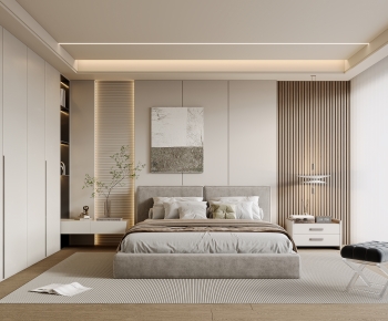 Wabi-sabi Style Bedroom-ID:398061042