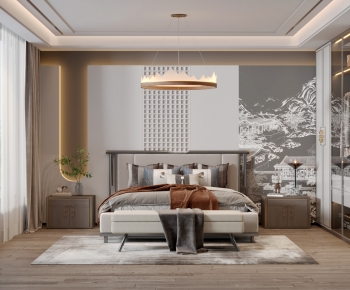 New Chinese Style Bedroom-ID:584650043
