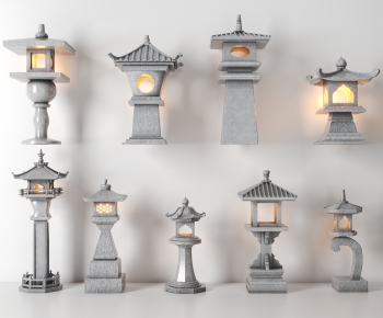 Chinese Style Japanese Style Outdoor Light-ID:325443031