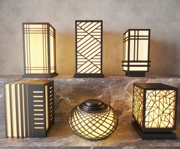 Modern Chinese Style Outdoor Light-ID:390929947