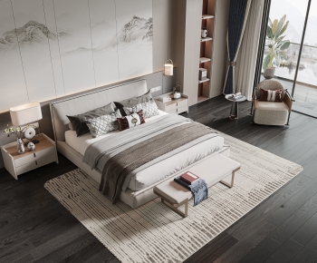 New Chinese Style Bedroom-ID:481965079