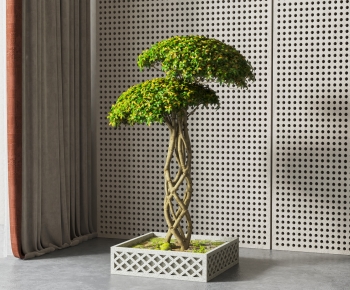 Modern Potted Green Plant-ID:273211001