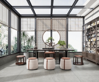 New Chinese Style Glass Sun Room-ID:630161056