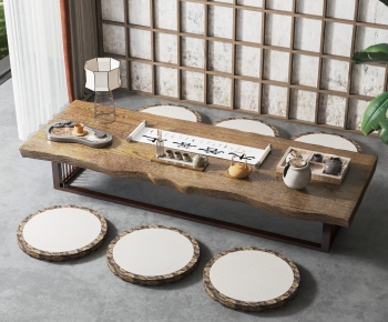 New Chinese Style Tea Tables And Chairs-ID:249315021