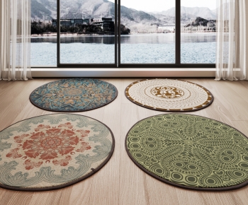 Modern Circular Carpet-ID:691611052