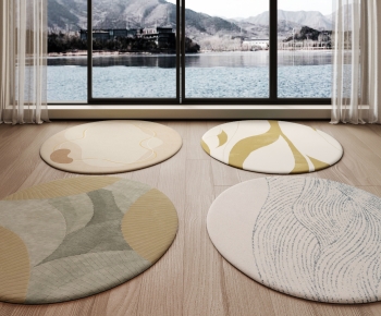 Modern Circular Carpet-ID:509160047