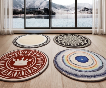 Modern Circular Carpet-ID:560703048